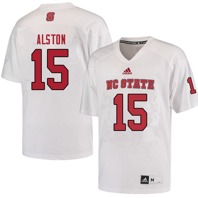 Men #15 Johnathan Alston NC State Wolfpack College Football Jerseys Sale-Red - Click Image to Close